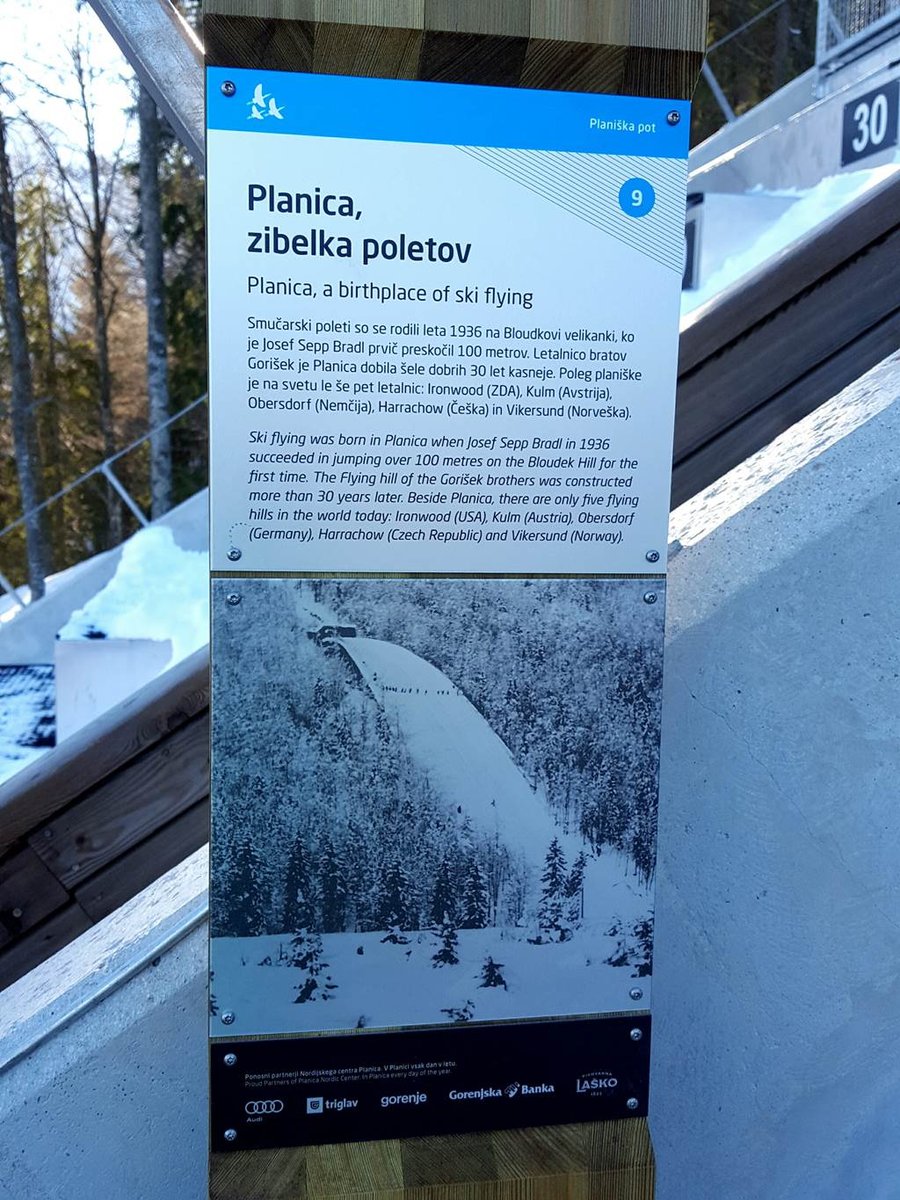 A Planica síugró sánc története